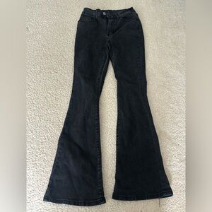 SHEIN Black Flare & Wide Leg Jeans
